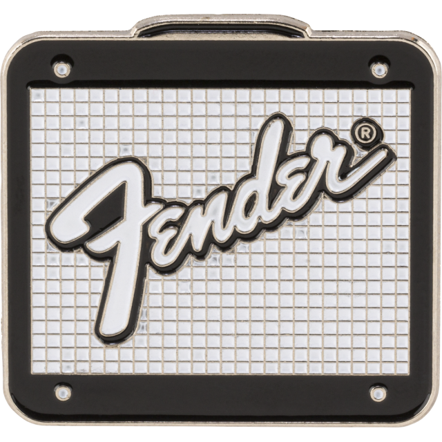 Fender amp logo enamel pin