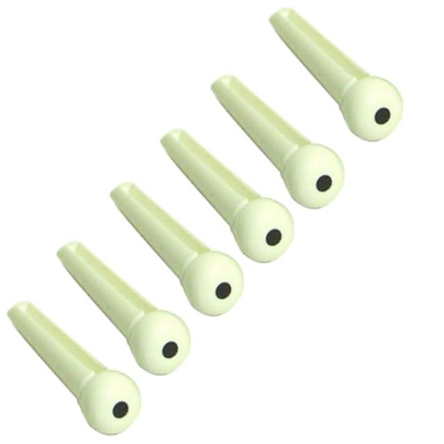 Tone Pins White with Black Dot (Pack of 50 pcs)