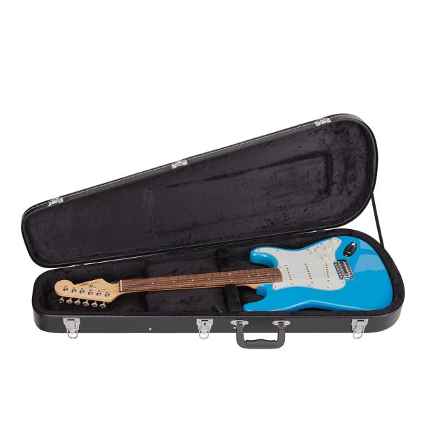 Hard case for electric guitar teardrop shaped