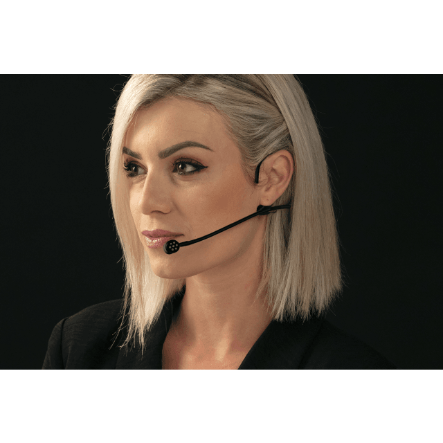 Cardioide Headset Mic., 4-Pin Mini-XLR, Black, Black (Shure® type)