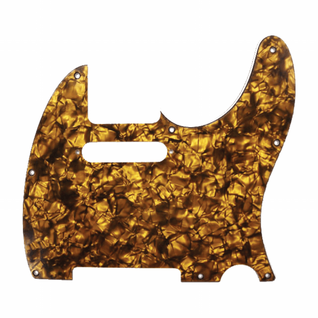 Tele Pickguard Gold Pearl