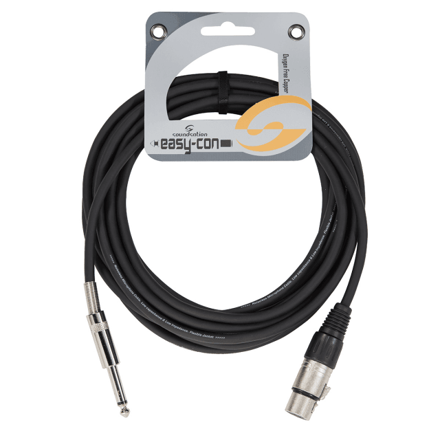 Cavo microfonico bilanciato XRL 3P F - 6.3mm Jack MONO / 5mt