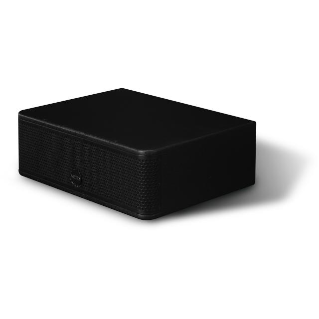 Ultra-compact passive subwoofer with dual 8” transducers in sixth-order bandpass configuration, 8 Ω, 300 W(black)