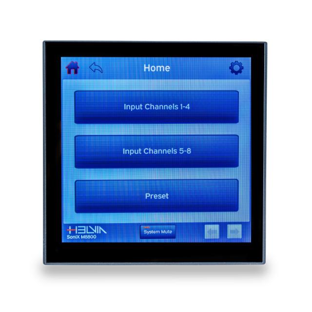 Pannello con Touch Screen 4" da Parete per Matrice Audio SoniX M8800 (Nero)