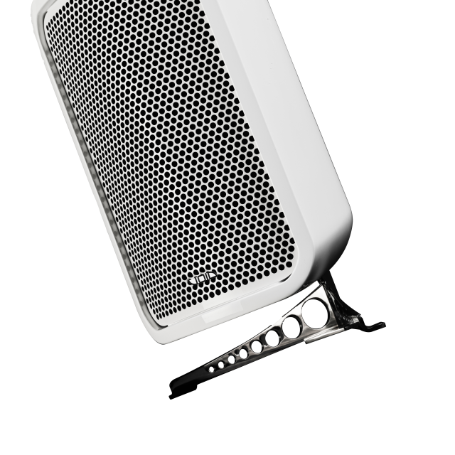 Active reflex subwoofer with dual 8” woofers and amplifier module, 600 W, 24-bit DSP, IP-rated (white)