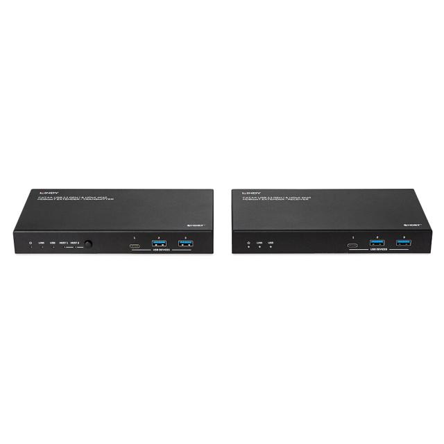 100m Cat.6A 2 Host USB 3.2 Gen 1 & HDMI 4K60 HDBaseT Extender
