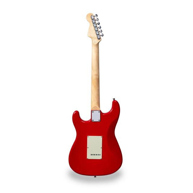 Chitarra elettrica double cutaway con 3 single coil e meccaniche vintage (equipaggiata Wilkinson)