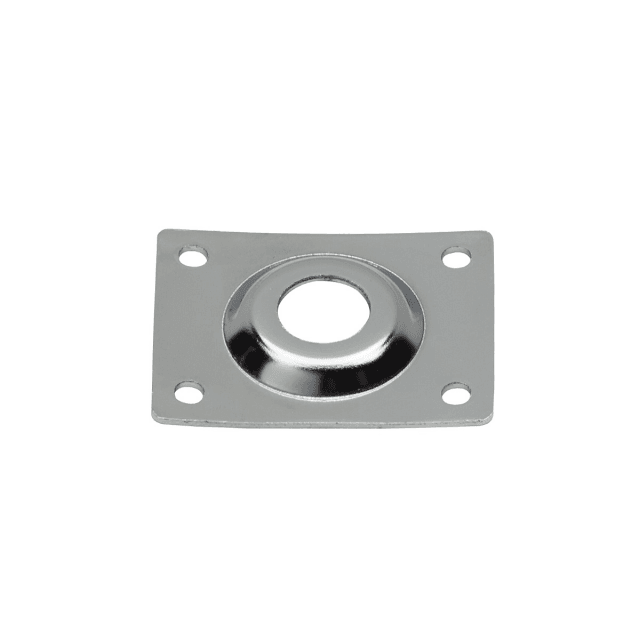 Jack Plate suitable for Les Paul (Chrome)