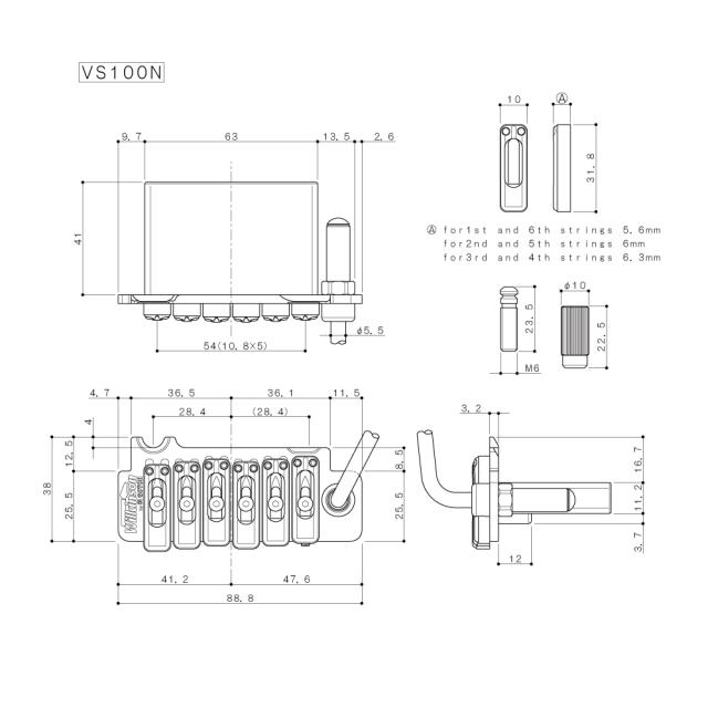 Tremolo Bridge for Electrical Guitar