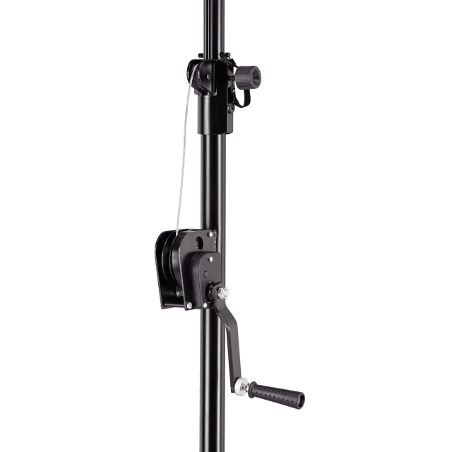 Set due stativi con alzata ad argano e truss da 3 metri