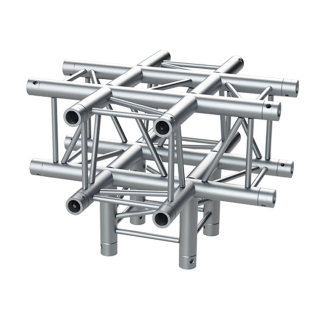 5-Ways Cross Junction Corner with 29 cm Side for Square Truss (29CXBP)