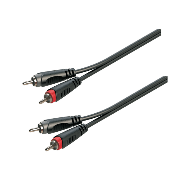 Adapter cable 2xRCA male - 2xRCA male / 3mt