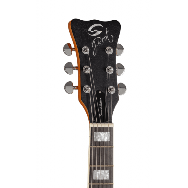 Double cutaway semi-acoustic guitar w/Humbuckers