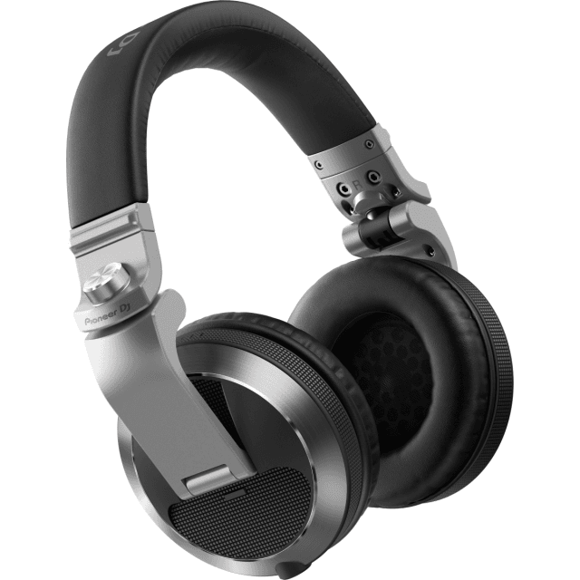 Professional over-ear DJ headphones (silver)