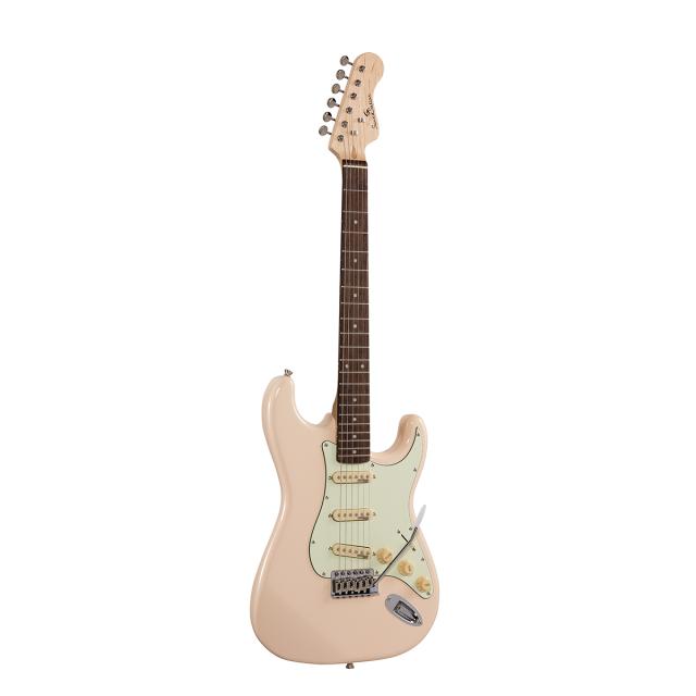 Chitarra elettrica double cutaway con 3 single coil e meccaniche vintage (equipaggiata Wilkinson, tastiera eco-rosewood)