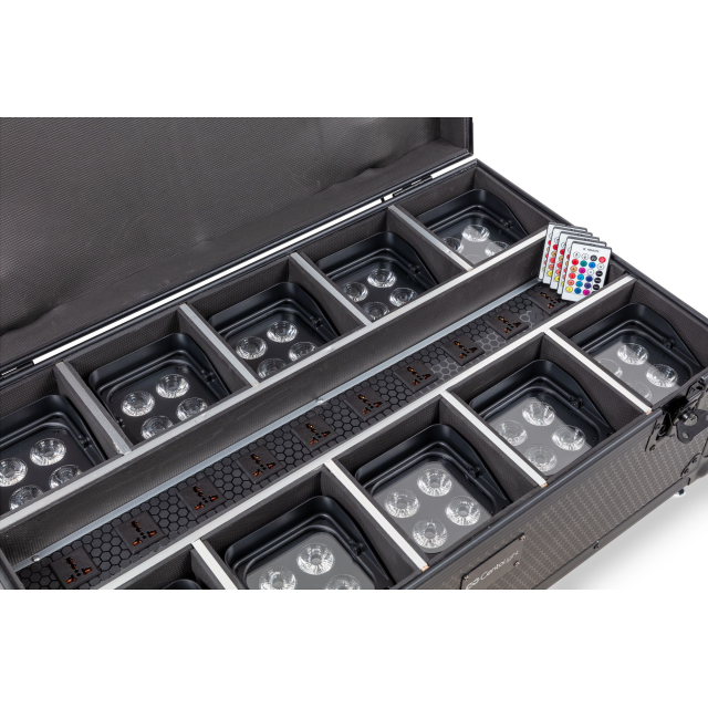 SET 10 FARI A BATTERIA 4x18W 6in1