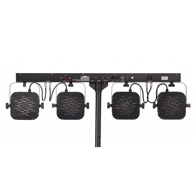 Kit Luci composto da 4 PAR ciascuno con 7 LED da 3W RGB