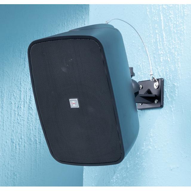 Coppia di Diffusori 5.25" Passivi 2-Vie a Parete da Esterno, Nero