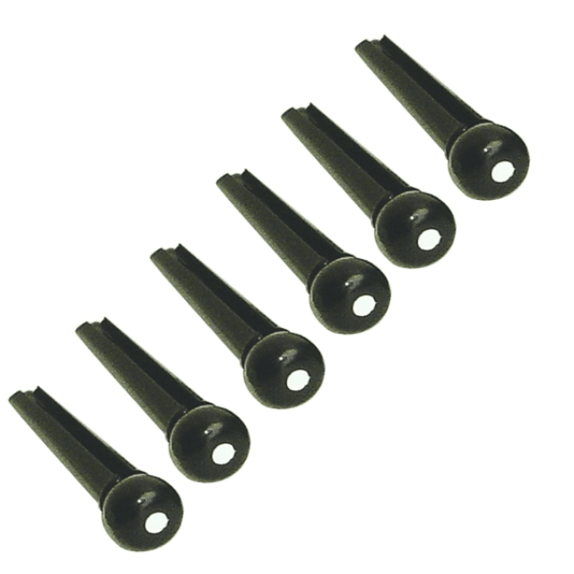 Tone Pins Black with White Dot (Pack of 50 pcs)