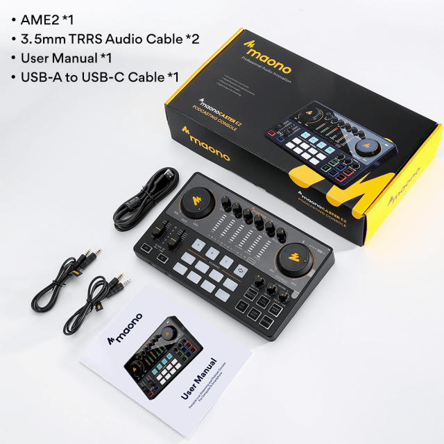 Portable Live Streaming/Podcast console for Computer & Smartphone AME2