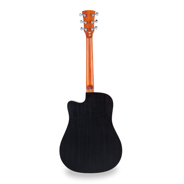 Chitarra acustica dreadnought amplificata con armrest in mogano