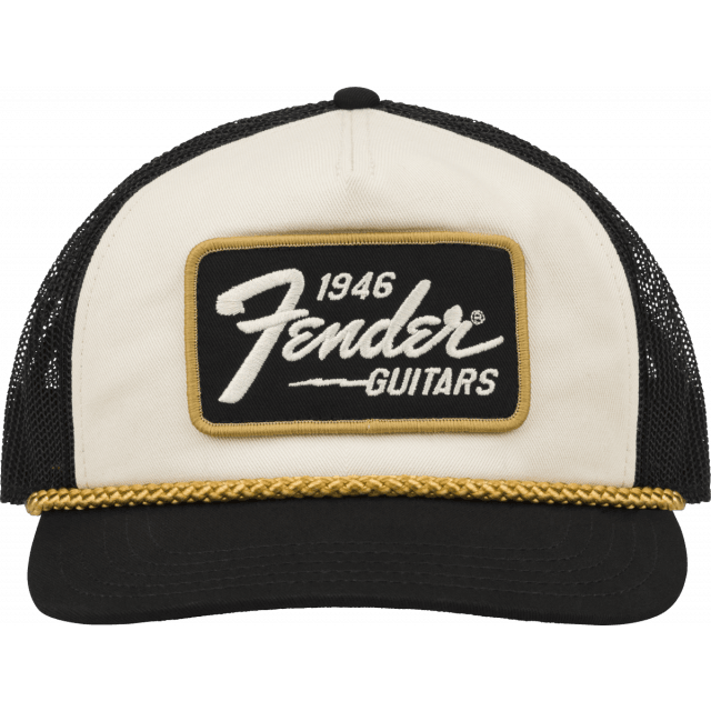 Capello Fender 1946 Gold Braid Hat, Cream/Black 9122421201