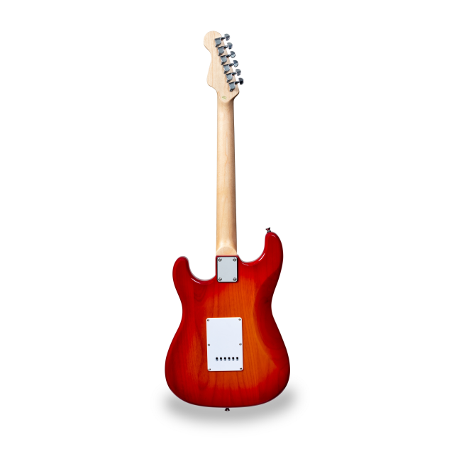 Chitarra elettrica double cutaway con 2 single coil + humbucker splittabile e meccaniche autobloccanti (equipaggiata Wilkinson)