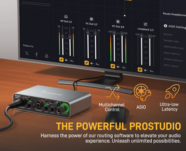 MAONO PS22 - ProStudio 2x2 USB Audio Interface