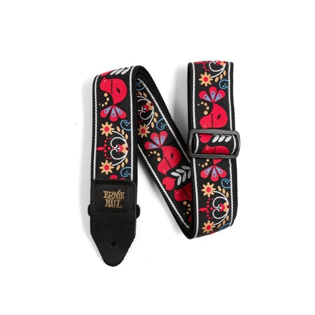 Redbird rising Jacquard Guitar Strap