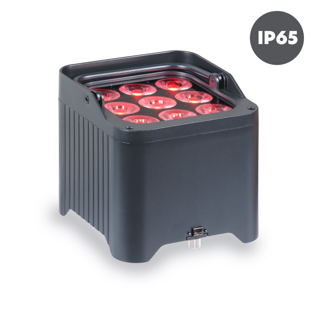 IP65 Battery powered par 9X12W