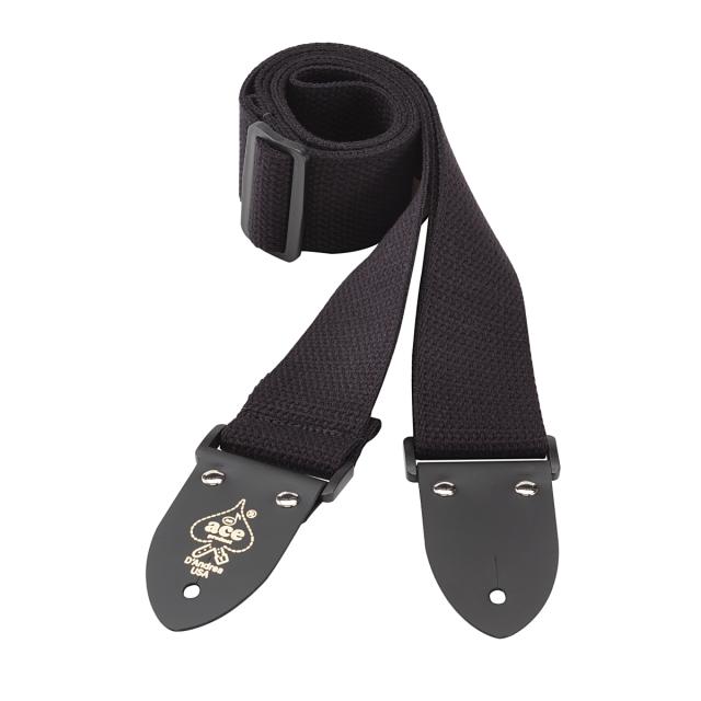 D'Andrea guitar strap ACE Cotton Web series (Black)
