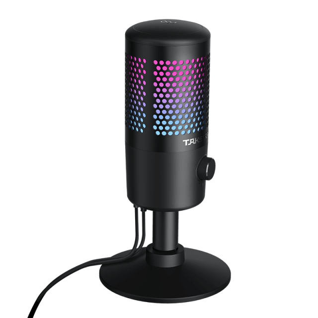 Microfono digitale USB con effetti LED RGB