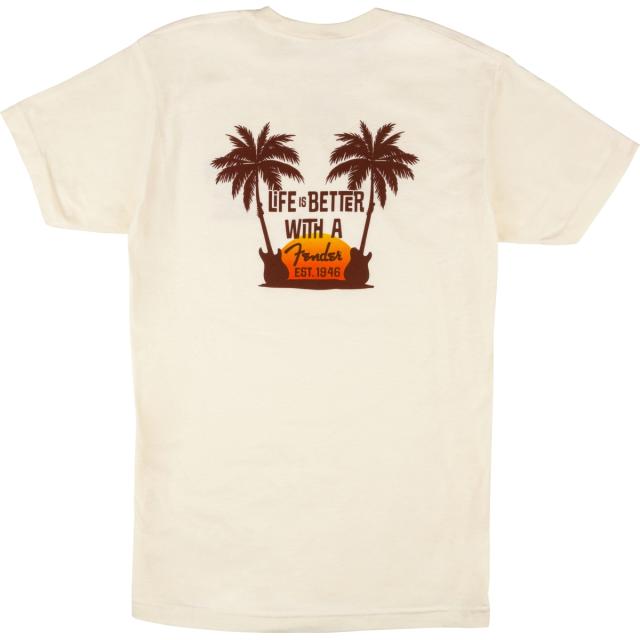 Fender Twin Palms T-Shirt, Tan S