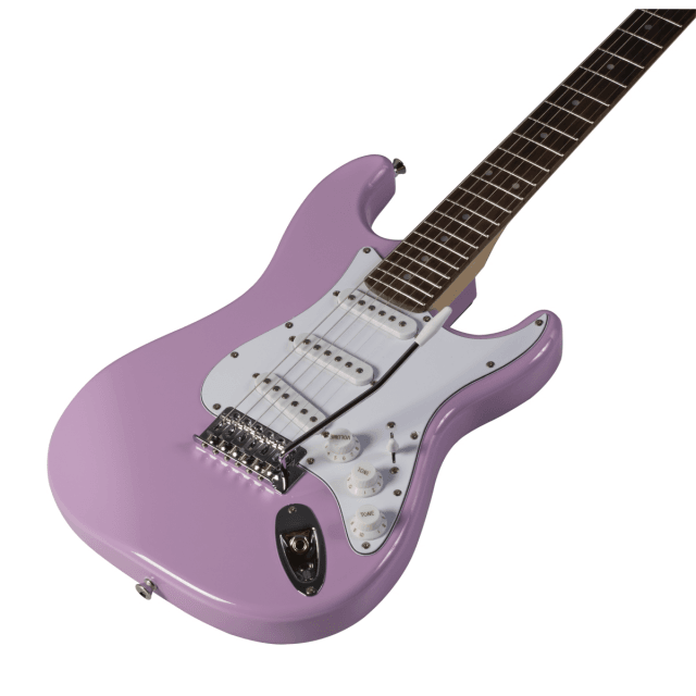 3/4 double cutaway electric guitar with 3 single coils