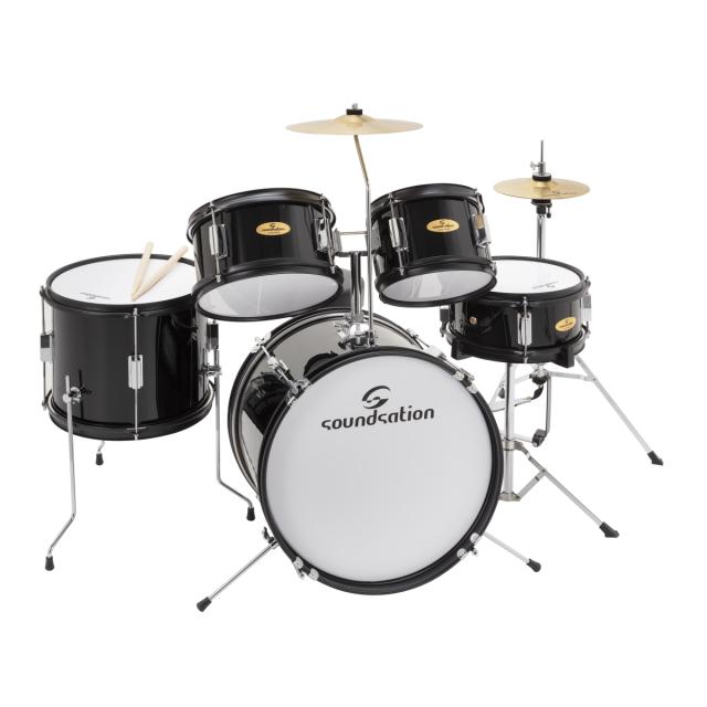 Drum Set 5 pcs junior black