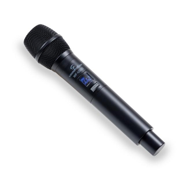 Sistema wireless compatto UHF doppio a 300 canali con 2 microfoni palmari A1 (520-550 MHz)