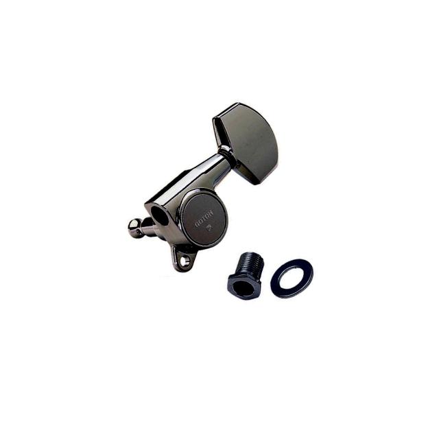 Meccaniche per Chitarra Elettrica e Acustica, L3+R3, Serie Magnum Lock, Cosmo Black