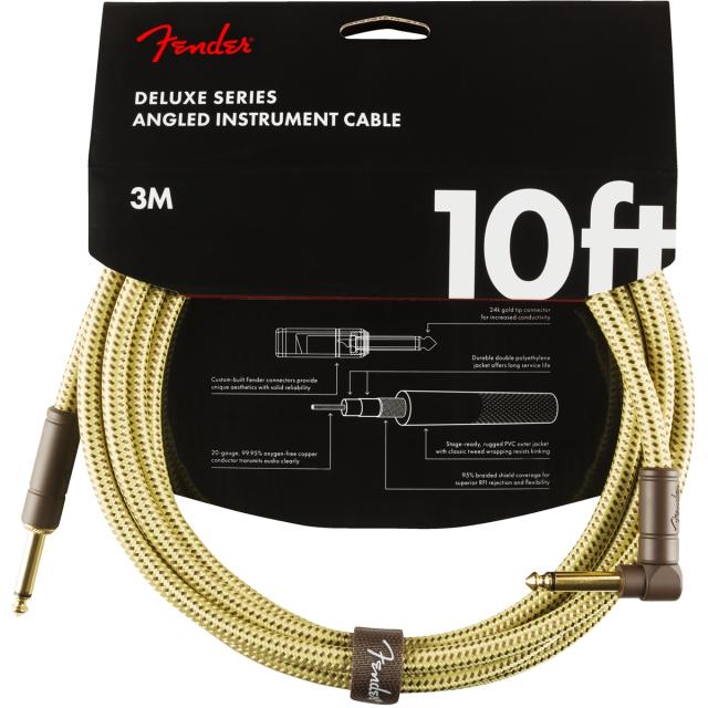 Cavo per strumenti serie Deluxe Straight/Angle 10' Tweed