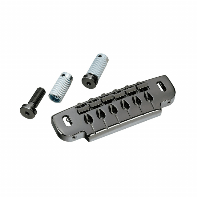 Bridge Tailpiece, Type PRS, for Electric Guitar (Chrome)