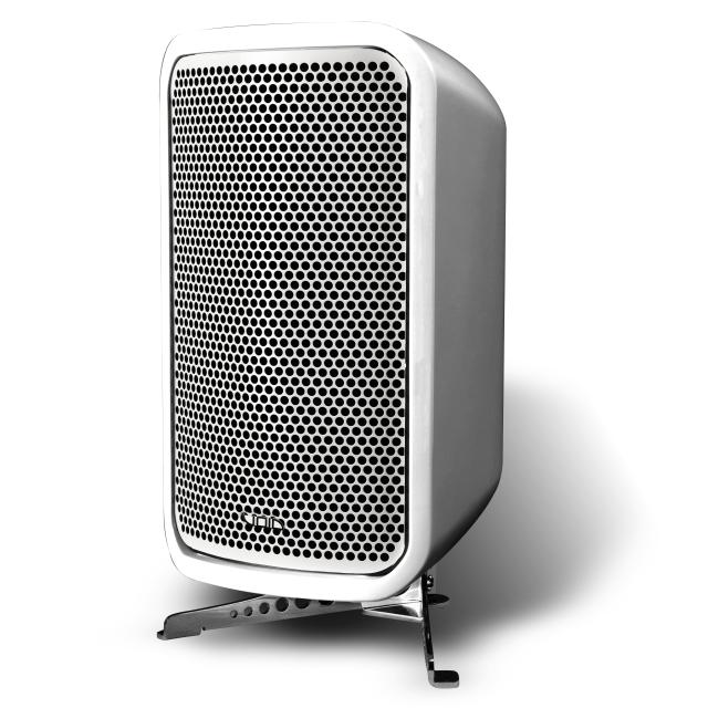 Passive reflex subwoofer with dual 8” woofers, 300 W AES, 8 Ω, IP-rated, fibreglass cabinet (white)