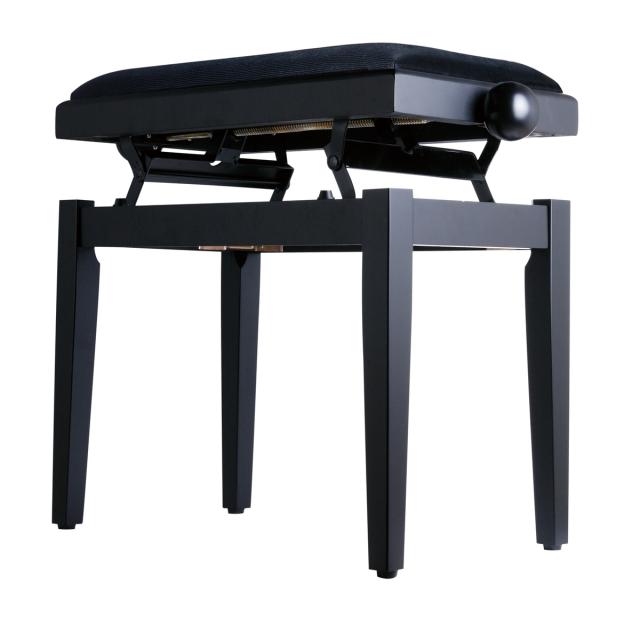 Adjustable satin finish piano bench