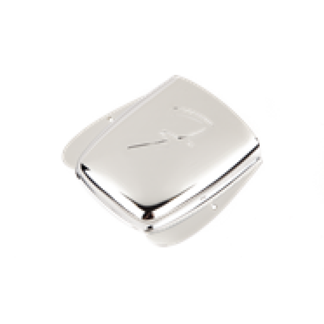 Vintage-Style Jazz Bass® "F" Bridge Cover, Chrome
