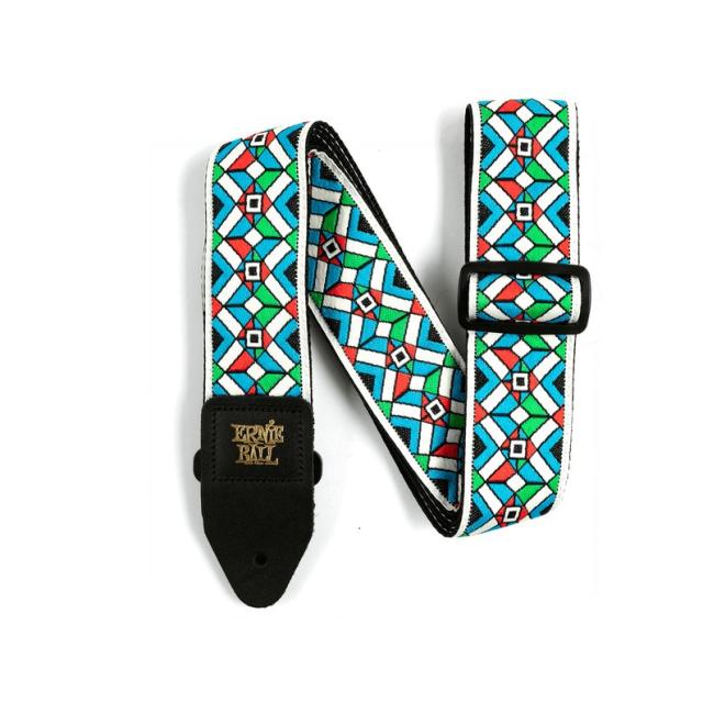 Tracolla chitarra Kaleidoscope Blu Jacquard