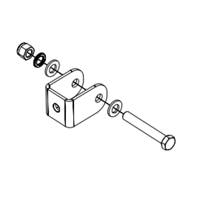 Saffa di appendimento ad "U" per AirMotion e Tri Motion colore Bianco