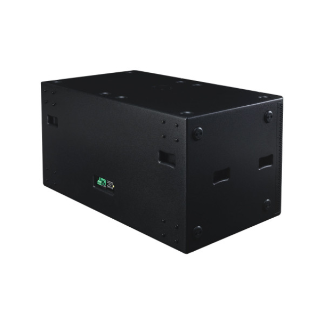 Reflex subwoofer with double high-excursion 18” transducer, 4 Ω, 2400 W AES (black)