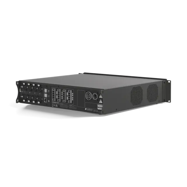 8x600W @ 2 Ohm Class-D Amplifier, Integrated DSP, 2x2 Dante Channels Enabled