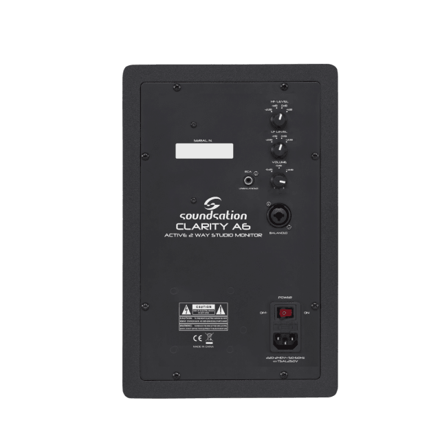 Monitor da studio a 2 vie biamplificato con Woofer da 6,5"