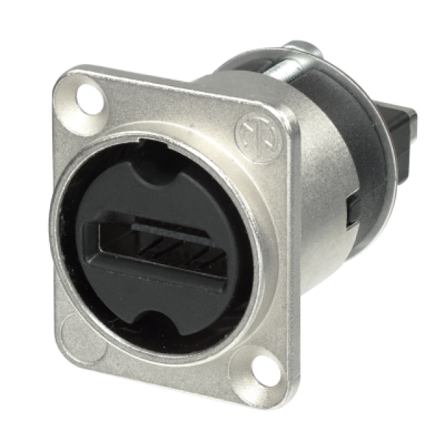 HDMI Feedthrough Adapter - D-Shape Housing - Silver
