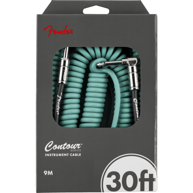 Cavo per strumenti serie Contour™, 30' (9m) Coiled Cable, Sherwood Green 0990573046