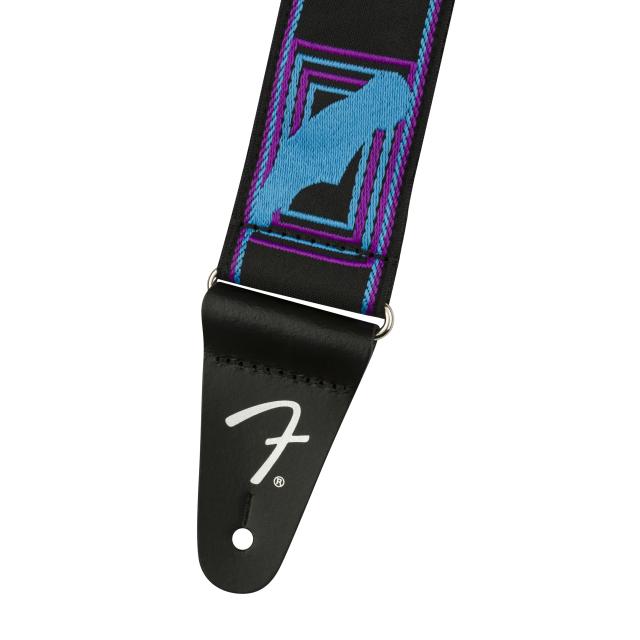 Tracolla Fender Neon Monogrammed, Purple/Blue